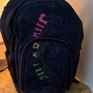 Billabong Black & Neon Backpack with Vibrant Logo